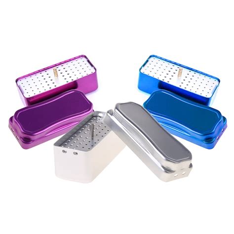 Buy YEUHTLL 72 Hole Aluminium Autoclave Sterilizer Case Burs Dental ...