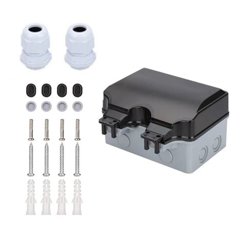Outdoor Weatherproof Wall Power Socket - Dual Function: Single 15A ...