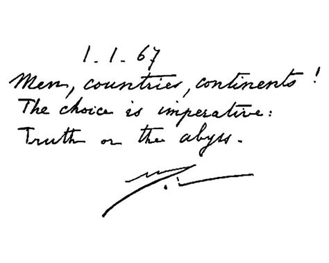 New Year Message 1967 in The Mother's handwriting, voice