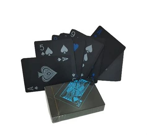 Plastic Playing Cards - BLACK PLAYING CARDS Trader - Wholesaler ...