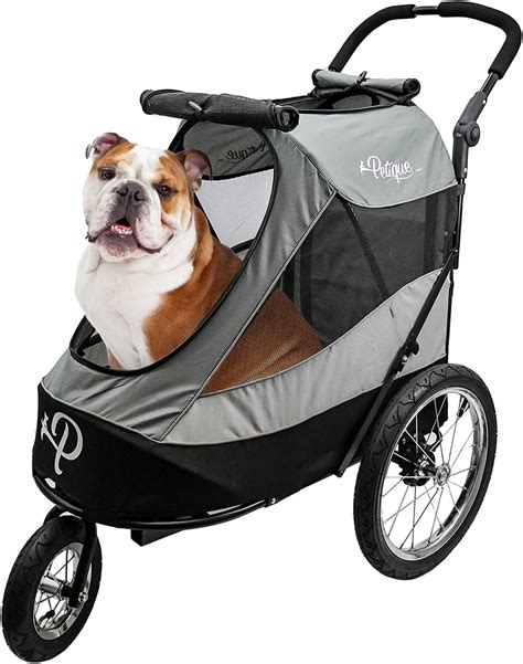 Petique Large Dog Pram - Dog Stroller - Dog Pushchair - Pet Stroller ...