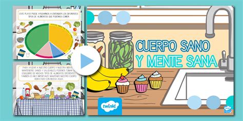 Presentación: Cuerpo sano y mente sana (teacher made)