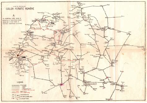 Harta Rețelei Căilor Ferate Române (1929) : r/Romania