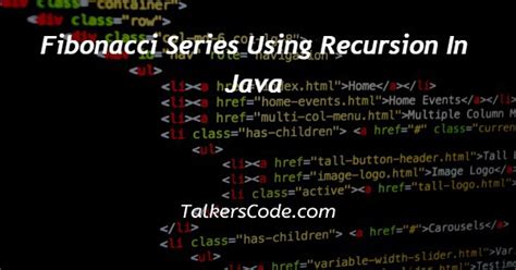Image result for Fibonacci Series Java Recursion