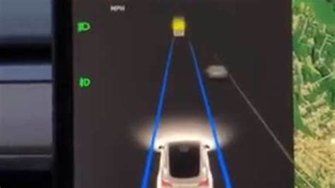 A Tesla car mysteriously slows down mid-road for no good reason but one ...