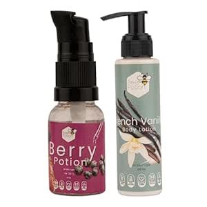 Buy Bee Potion Berry Potion Face Serum & Vanilla Body Lotion | 15 ML ...
