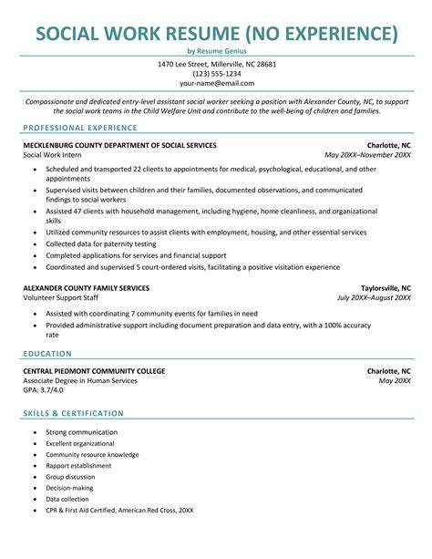 4 Social Worker Resume Examples & Writing Tips (2025)