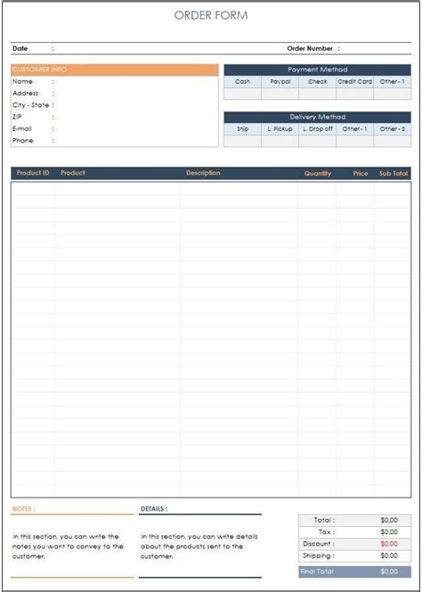 Image result for Creating Order Form in Excel
