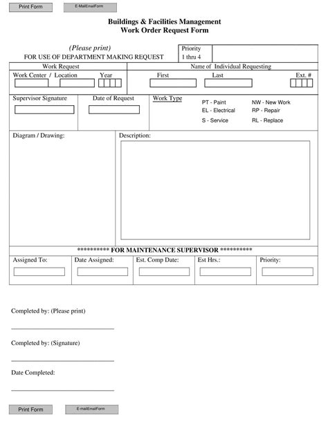 Free Printable Work Order Templates [Excel, Word, PDF] For Landscaping