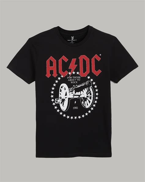 AC/DC Regular Fit Tshirt For Men – Free Authority