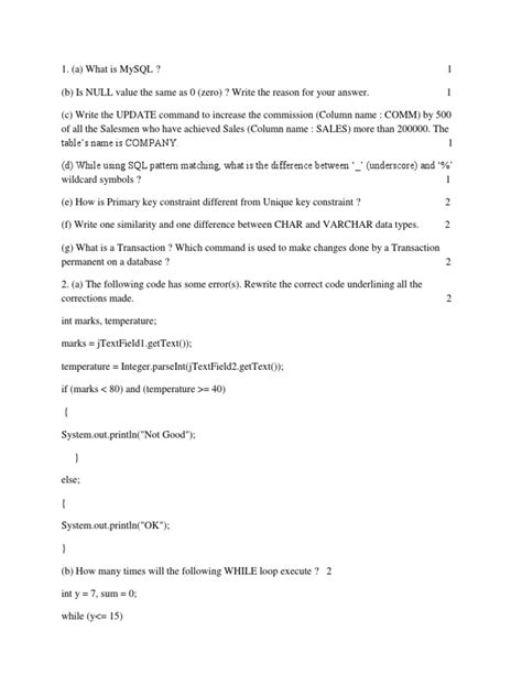 Image result for SQL Analysis Worksheet