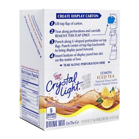 Crystal Light Crystal light 60 -Pack Decaffeinated Iced tea Single ...