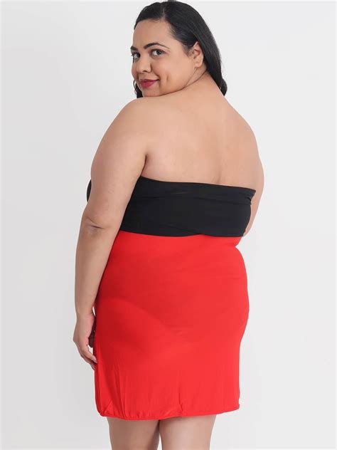 Plus Size Sexy Red Bridal Babydoll Bikini Dress for Honeymoon BB5Rd ...