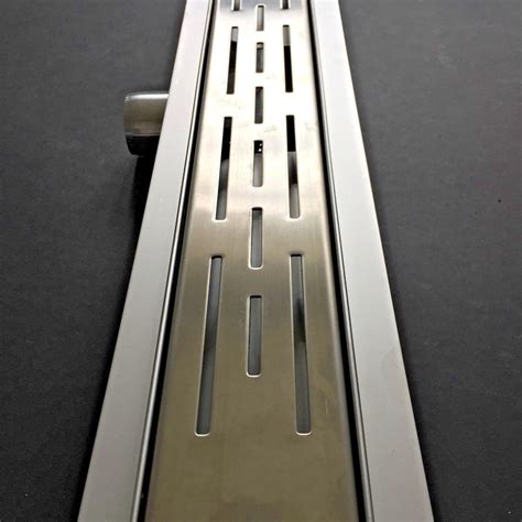 STAINLESS STEEL LINEAR FLOOR SHOWER DRAIN WET ROOM BATHROOM CHANNEL ...