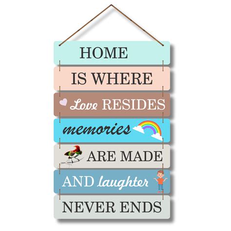 Buy "Home Is Where Love Resides" Wall Hanging