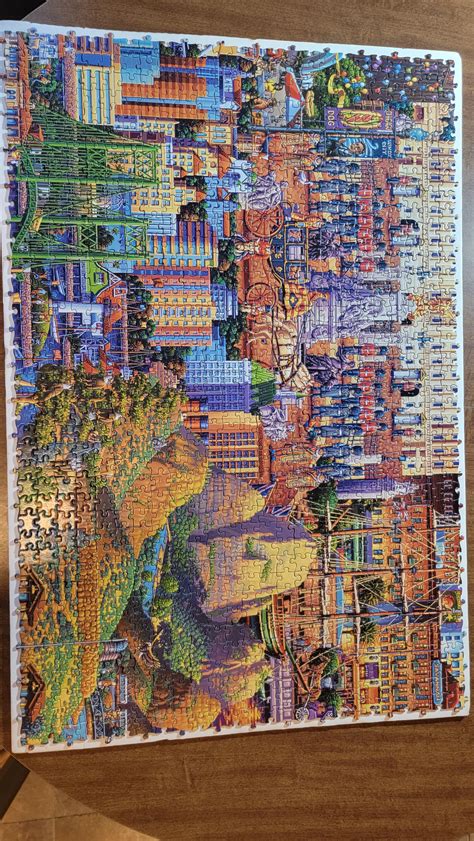 10,000/60,000 pieces done of the world's largest jigsaw puzzle done ...