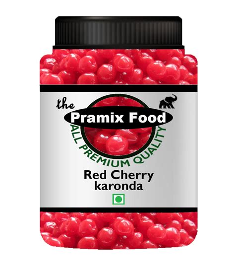 Pramix Red Cherry Karonda | Fresh Glazed Candied Cherry Fruit | Ideal ...