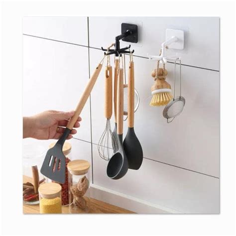 Multipurpose Rotating Hanging Hook For Kitchen (Pack of 5) – TurtleCart®️