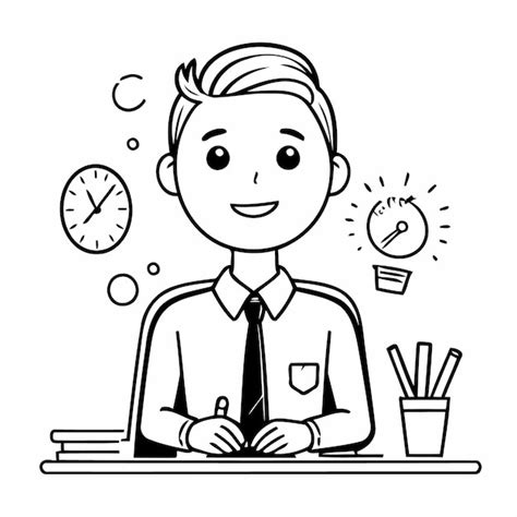 Business Black and White Illustration 的图像结果
