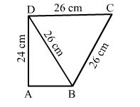 Find the area of the quadrilateral ABCD in which BCD is an equilateral ...