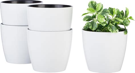 Amazon Brand - Solimo 100% Virgin Plastic Round Nursery Planter Pot ...