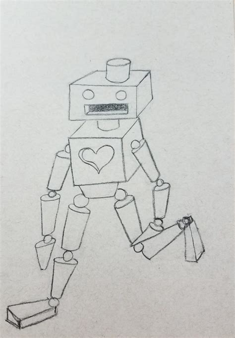 How To Draw A Robots Using A Shape Easily Step By Step 的图像结果