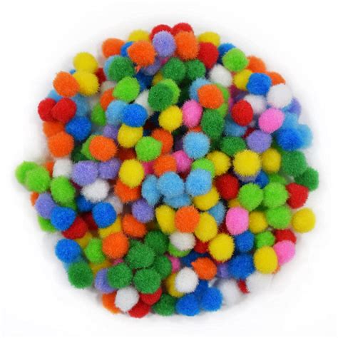 53 Arts Crafts Multi Color Pom Pom Balls : Size - 1cm : Pack of 1000pcs ...
