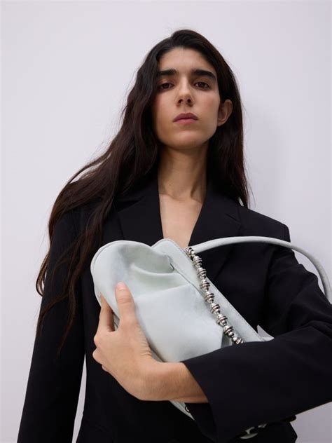 Umhängetasche mit Kettenriemen Farbe blassgrün - RESERVED - 353GA-07X