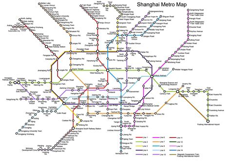 Shanghai Metro Map - Shanghai Metro Transportation, Shanghai Travel