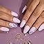 Buy NailKnack® Premium French Press-On Nails for Women | 20-Pcs Nude ...