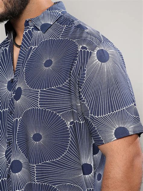 Plus Size Mushroom Print Button Up Shirt (3XL - 6XL) | Instafab Plus