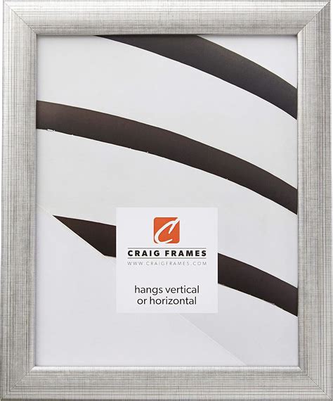 Craig Frames 2 Wide 2123131420 14x20 Inch Brushed Silver Picture Frame ...