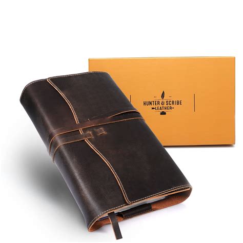 Snapklik.com : Hunter & Scribe Leather Book Or Bible Cover For Men And ...