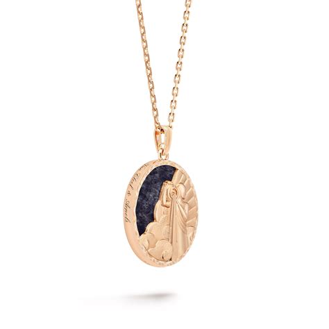 Zodiaque long necklace Aquarii (Aquarius) 18K rose gold, Aventurine ...