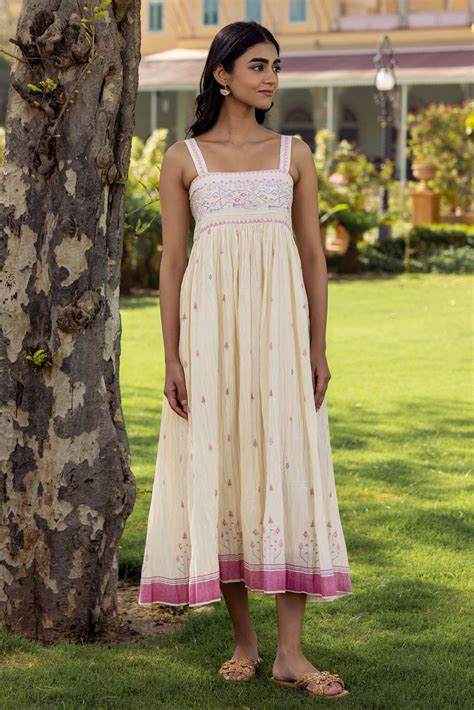 Shaleen Strappy Dress – Cottons Jaipur