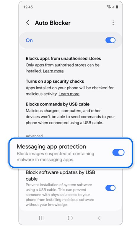 Protect your Galaxy device with the new Auto Blocker feature | Samsung ...