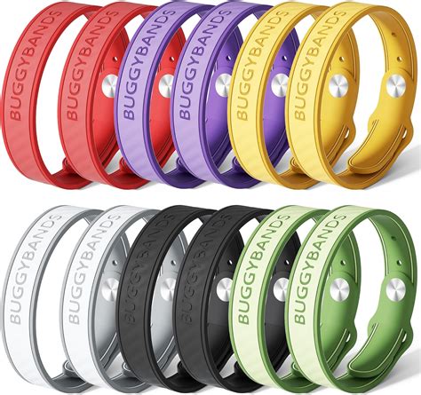 Amazon.com: BuggyBands Mosquito Repellent Bracelets,12 Pack Silicone ...