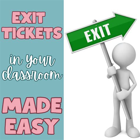 Exit Ticket Clipart Tech Exit Tickets For 1st Grade