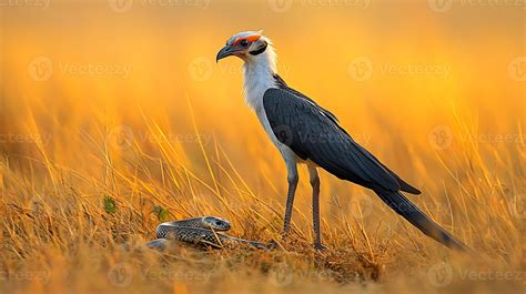 Secretary Bird Sagittarius serpentarius phylum Chordata class Aves order Accipitriformes family ...