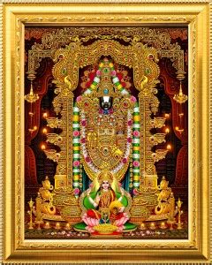 NDFRAME Lord Venkateswara swamy with Ganesha and Lakshmi Religious ...