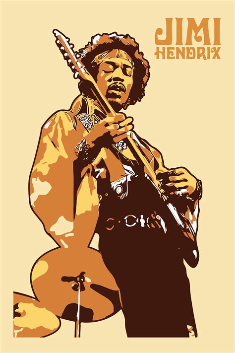 Jimi Hendrix Poster Posters Concert Poster Hendrix Jimi - Stephanie Mcmahon