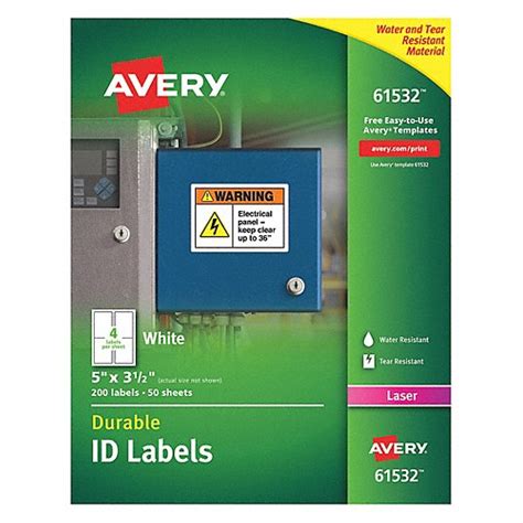 AVERY, 50, PK, Label - 49VT40|7278261532 - Grainger
