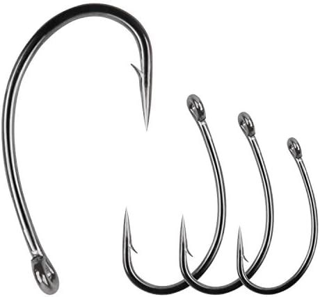SILANON Fishing Hooks High Carbon Steel- 120pcs Barb Carp Fish Hook ...