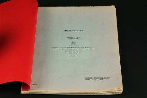 The Prop Gallery | Production used script - Shell Game
