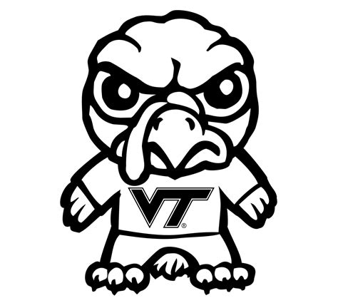 Virginia Tech Coloring Pages 的图像结果