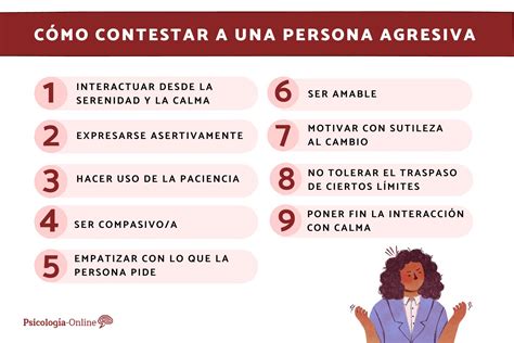 Cómo contestar a una persona agresiva - 9 consejos