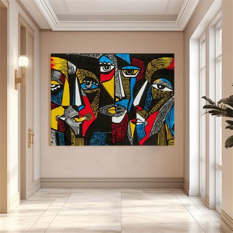 Elevate Your Space with a Striking Abstract Canvas Painting – Paper ...