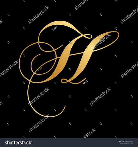 Fancy Calligraphy Letter H