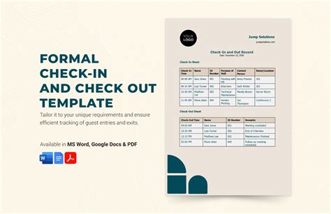 Free Check in Check out Templates to Edit Online & Print