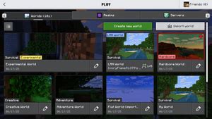 Image result for Minecraft Java World Select Menu